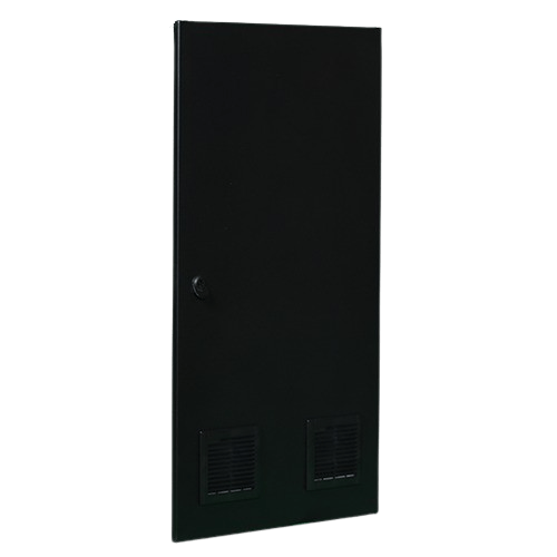 19" FS Rack - Steel Door -  Louvers with Air Filter 